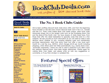 Tablet Screenshot of bookclubdeals.com
